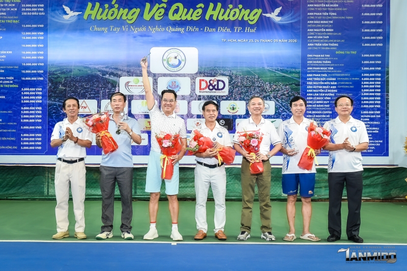 giai tennis   pickleball thien nguyen  ??huong ve que huong quang dien dan dien ?? da khep lai thanh cong tot dep